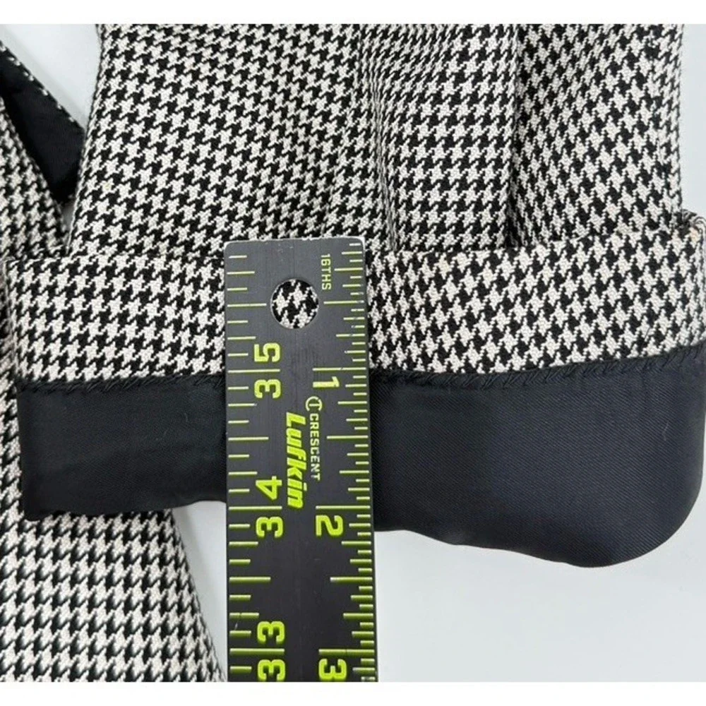 VNTG Chaps Ralph Lauren Blazer Mens 41R Wool Silk Blend Houndstooth‎ Two Button